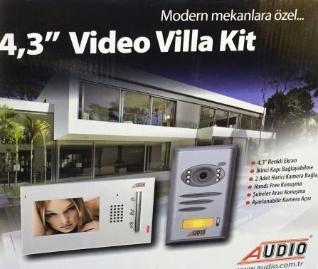 Audıo 4,3″ Görüntülü Villa Kit Set